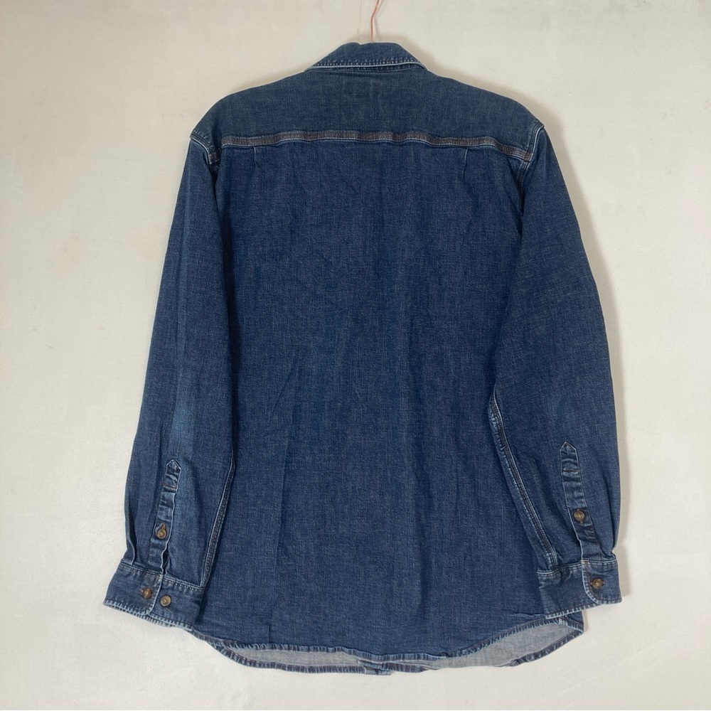 Carthartt Shirt Men's XL Relaxed Fit Blue Denim Cottagecore Workwear Western - Picture 3 of 16
